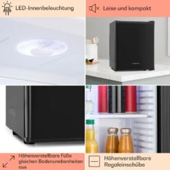 Happy Hour Minibar 5-15°C EEK G Lautlos 23dB LED-Licht -Einrichtungsgeschäft 10005399 DE 0005 usp