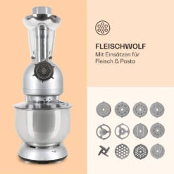 Lucia Küchenmaschine 3-in-1 2000 W / 2,7 PS 5 Ltr Edelstahl BPA-frei -Einrichtungsgeschäft 10006255 de 0005 logo