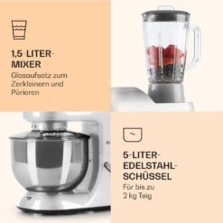 Lucia Küchenmaschine 3-in-1 2000 W / 2,7 PS 5 Ltr Edelstahl BPA-frei -Einrichtungsgeschäft 10006255 de 0006 logo