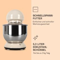 Bella Küchenmaschine 2000 W / 2,7 PS 5 Ltr Edelstahl BPA-frei -Einrichtungsgeschäft 10008232 de 0005 logo