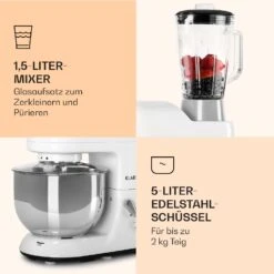 Lucia Küchenmaschine 3-in-1 2000 W / 2,7 PS 5 Ltr Edelstahl BPA-frei -Einrichtungsgeschäft 10008236 de 0006 logo