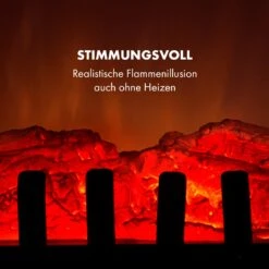 St. Moritz Elektrischer Kamin Elektrokamin Heizlüfter 2 Heizstufen 1650W/1850W Flammenillusion Rauchfrei -Einrichtungsgeschäft 10012128 de 0005 logo