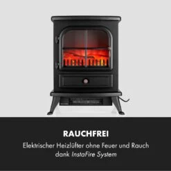 St. Moritz Elektrischer Kamin Elektrokamin Heizlüfter 2 Heizstufen 1650W/1850W Flammenillusion Rauchfrei -Einrichtungsgeschäft 10012128 de 0006 logo