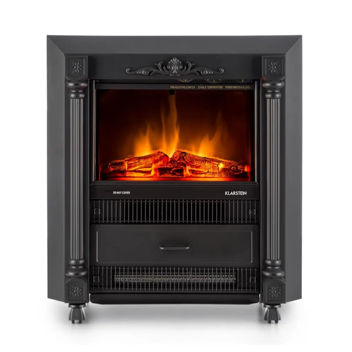 Grenoble Elektrischer Kamin Heizlüfter 1850 W Bodenrollen Thermostat 4 Grenoble Elektrischer Kamin Heizlüfter 1850 W Bodenrollen Thermostat – Bild 2