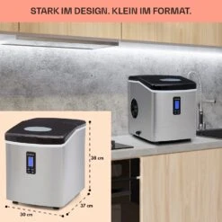 Mr. Black-Frost Eismaschine 150W Edelstahl Schwarz 15kg -Einrichtungsgeschäft 10020109 de 0006 usp