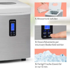 Mr. Silver-Frost Eismaschine 150W Edelstahl Weiß 15kg 12 Mr. Silver-Frost Eismaschine 150W Edelstahl Weiß 15kg -Einrichtungsgeschäft 10020110 de 0004 usp