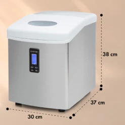 Mr. Silver-Frost Eismaschine 150W Edelstahl Weiß 15kg 15 Mr. Silver-Frost Eismaschine 150W Edelstahl Weiß 15kg -Einrichtungsgeschäft 10020110 yy 0011 dimensions