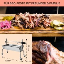 Sauenland Spanferkelgrill Mit Elektromotor Drehspieß -Einrichtungsgeschäft 10026798 de 0006 usp