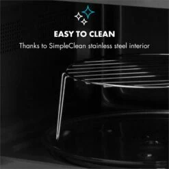 Fine Dinesty 2in1-Mikrowellen-Ofen Retro 23L 1000W 12 Programme Creme -Einrichtungsgeschäft 10027095 yy 0007 logo Klarstein Fine Dinesty 2in1 Mikrowellen Ofen creme