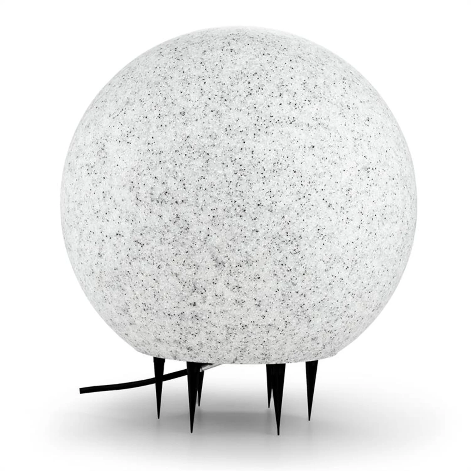 Shinestone XL Kugelleuchte Außenleuchte Gartenlampe 50cm Steinoptik 4 Shinestone XL Kugelleuchte Außenleuchte Gartenlampe 50cm Steinoptik – Bild 2