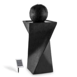 Schönbrunn Springbrunnen Kugelbrunnen Solar 200 L/h LED Basalt