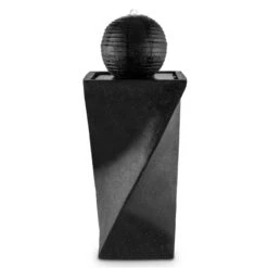 Schönbrunn Springbrunnen Kugelbrunnen Solar 200 L/h LED Basalt -Einrichtungsgeschäft 10027997 yy 0003 titel Duramaxx Schoenbrunn Solar Springbrunnen