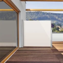 Bari 316 Seitenmarkise Seitenrollo 300x160cm Aluminium Creme -Einrichtungsgeschäft 10028013 yy 0003 ambient Blumfeldt Bari 316 Seitenmarkise