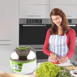 VitAir Turbo Heißluftfritteuse Grün-weiß 1400W Grillen Backen 9l 16 VitAir Turbo Heißluftfritteuse Grün-weiß 1400W Grillen Backen 9l -Einrichtungsgeschäft 10028288 yy 0004 ambient klarstein vitair heissluft frieteuse