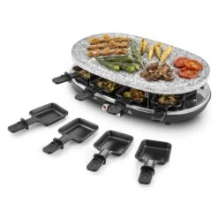 Steaklette Raclettegrill 1500 W Granit-Natursteinplatte 8 Personen -Einrichtungsgeschäft 10028449 yy 0007 titel Klarstein Steaklette Raclette Natursteingrill