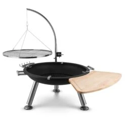 Turion Galgen-Schwenkgrill Feuerschale Ø80cm BBQ Seilzug Edelstahl -Einrichtungsgeschäft 10028486 yy 0003 logo