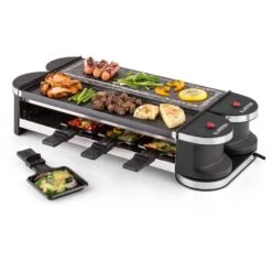 Tenderloin 50/50 Raclette-Grill 1200W 8 Personen Naturstein & Grill -Einrichtungsgeschäft 10028578 yy 0007 logo 07 Klarstein Tenderloin Raclette Grill