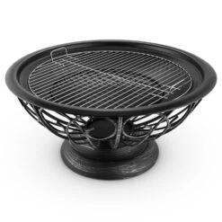 Tulip Feuerschale Ø75cmGrill Feuerstelle Funkenschutz Stahl Brüniert -Einrichtungsgeschäft 10028582 yy 0007 detail 07 Blumfeldt Tulip Feuerschale 75cm Grill