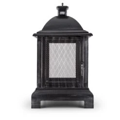 Loreo Feuerstelle Gartenkamin Feuerlaterne Gartenofen Stahl Brüniert -Einrichtungsgeschäft 10028584 yy 0003 front 03 Blumfeldt Loreo Gartenkamin Feuerstelle