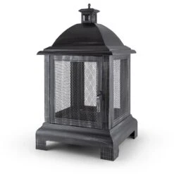 Loreo Feuerstelle Gartenkamin Feuerlaterne Gartenofen Stahl Brüniert -Einrichtungsgeschäft 10028584 yy 0007 titel 07 Blumfeldt Loreo Gartenkamin Feuerstelle