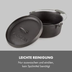Hotrod 45 Dutch Oven BBQ-Topf 4,5 Qt / 4 Liter Gusseisen Schwarz -Einrichtungsgeschäft 10029165 de 0006 logo