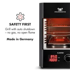 Steakreaktor 2.0 Indoor Grillgerät 850 °C 1600W Infrarot Made In Germany -Einrichtungsgeschäft 10029610 yy 0005 logo Klarstein Steakreaktor Indoor Grillgeraet black reedit v2