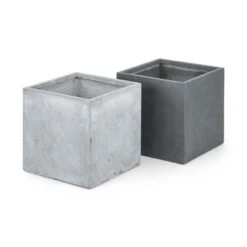 Solidflor Pflanzkübel Pflanzgefäß 79,5x38x38 Cm Fiberton Grau -Einrichtungsgeschäft 10029842 yy 0005 variant Blumfeldt Solidflor Pflanztopf