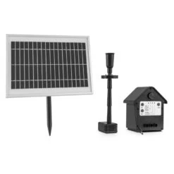 Wasserwerk 500 Wasserpumpe Solar Springbrunnen 500 L/h LED Akku 9 Wasserwerk 500 Wasserpumpe Solar Springbrunnen 500 L/h LED Akku -Einrichtungsgeschäft 10029902 yy 0004 front Blumfeldt Wasserwerk 500 Solar Springbrunnen LED