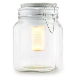 Wetterfrosch LED-Stimmungslicht Gelb/blau Einweckglas Solar Akku 8 Wetterfrosch LED-Stimmungslicht Gelb/blau Einweckglas Solar Akku -Einrichtungsgeschäft 10030097 yy 0002 front oneConcept Wetterfrosch Solarlicht LED Glas