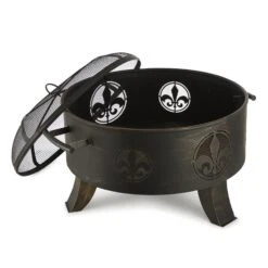 Versailles Feuerschale Ø 60 Cm Stahl Schwarz -Einrichtungsgeschäft 10030244 yy 0002 detail 24 5 iron fire bowl