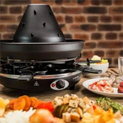 Taste Volcano Tartarengrill Raclettegrill 1500 W 6 Personen Schwarz -Einrichtungsgeschäft 10030307 yy 0003 ambient Klarstein Taste Volcano Tartarengrill