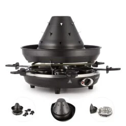 Taste Volcano Tartarengrill Raclettegrill 1500 W 6 Personen Schwarz -Einrichtungsgeschäft 10030307 yy 0006 detail Klarstein Tataren Grill Raclette Grill