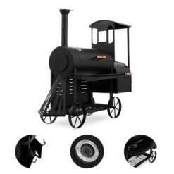 Dampflok Smoker Grill 3 Mm Stahl Schwarz -Einrichtungsgeschäft 10030555 yy 0003 detail Train Grill