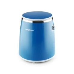 Ecowash-Pico Mini-Waschmaschine Schleuderfunktion 3,5 Kg 380W Blau -Einrichtungsgeschäft 10030791 yy 0008 front oneConcept Ecowash Pico Mini Waschmaschine blau