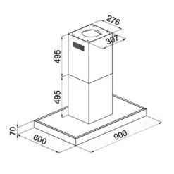 Madonna Dunstabzugshaube 90cm 500 M³/h Inselhaube Design -Einrichtungsgeschäft 10030822 yy 0006 logo Klarstein Madonna Dunstabzugshaube 90cm reedit
