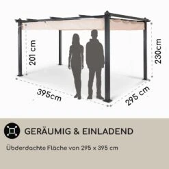 Pantheon 3x4 Pergola Vordach 3x4m Aluminium Sonnendach Polyester 11 Pantheon 3x4 Pergola Vordach 3x4m Aluminium Sonnendach Polyester -Einrichtungsgeschäft 10030937 DE 0004 usp