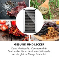 Fruit Jerky 14 Dörrautomat 1000W 30 Bis 70 °C 14 Etagen LC-Display -Einrichtungsgeschäft 10031317 de 0005 logo