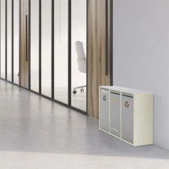 Ordnungshüter 3 Mülleimer Mülltrenner 45L (3 X 15 L) Cremebeige -Einrichtungsgeschäft 10031320 yy 0005 ambient Klarstein Ordnungshueter 3 Muelleimer cremebeige