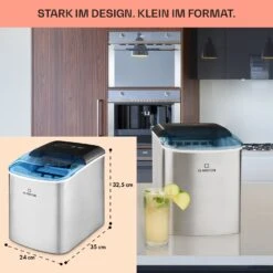 On-The-Rocks Eismaschine LED | 12kg Je 24h | 2.1l | Edelstahl Schwarz -Einrichtungsgeschäft 10031372 de 0006 usp