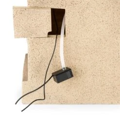 Korinth Zierbrunnen Gartenbrunnen 3W Solar LED Sandsteinoptik -Einrichtungsgeschäft 10031399 yy 0005 detail Blumfeldt Korinth Zierbrunnen 3W Sandsteinoptik