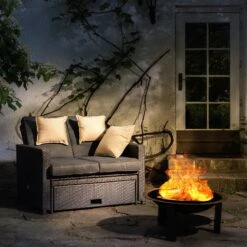 Mithras Feuerschale Ø75cm Funkenschutz Ø60cm Grillrost Gusseisen Stahl 11 Mithras Feuerschale Ø75cm Funkenschutz Ø60cm Grillrost Gusseisen Stahl -Einrichtungsgeschäft 10031450 uk 0003 ambient Blumfeldt Mithras Feuerschale