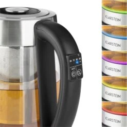 Ostfriese Wasserkocher 2-in-1 Teekocher 1,7L 2200W LED Edelstahl Glas 10 Ostfriese Wasserkocher 2-in-1 Teekocher 1,7L 2200W LED Edelstahl Glas -Einrichtungsgeschäft 10031479 yy 0004 detail Klarstein Ostfriese Wasserkocher Edelstahl Glas