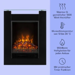  Studio 5 Elektrischer Kamin Heizlüfter 900/1800 W Fernbedienung -Einrichtungsgeschäft 10031573 de 0003 usp