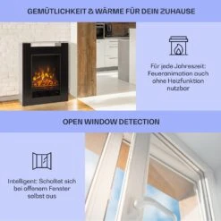  Studio 5 Elektrischer Kamin Heizlüfter 900/1800 W Fernbedienung -Einrichtungsgeschäft 10031573 de 0004 usp