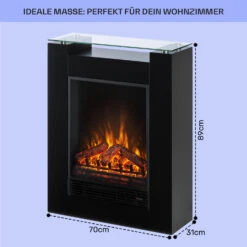  Studio 5 Elektrischer Kamin Heizlüfter 900/1800 W Fernbedienung -Einrichtungsgeschäft 10031573 de 0005 usp