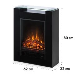  Studio 5 Elektrischer Kamin Heizlüfter 900/1800 W Fernbedienung -Einrichtungsgeschäft 10031573 yy 0007 logo Klarstein Studio 5 Elektrischer Kamin schwarz