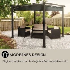 Pantheon 3x3 Pergola Vordach 3x3m Aluminium Sonnendach Polyester Grau 16 Pantheon 3x3 Pergola Vordach 3x3m Aluminium Sonnendach Polyester Grau -Einrichtungsgeschäft 10031882 DE 0006 usp