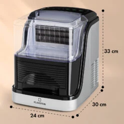 Kristall Eiswürfelmaschine Kristalleis 2 Größen 2,5l Wassertank -Einrichtungsgeschäft 10031891 yy 0011 dimensions
