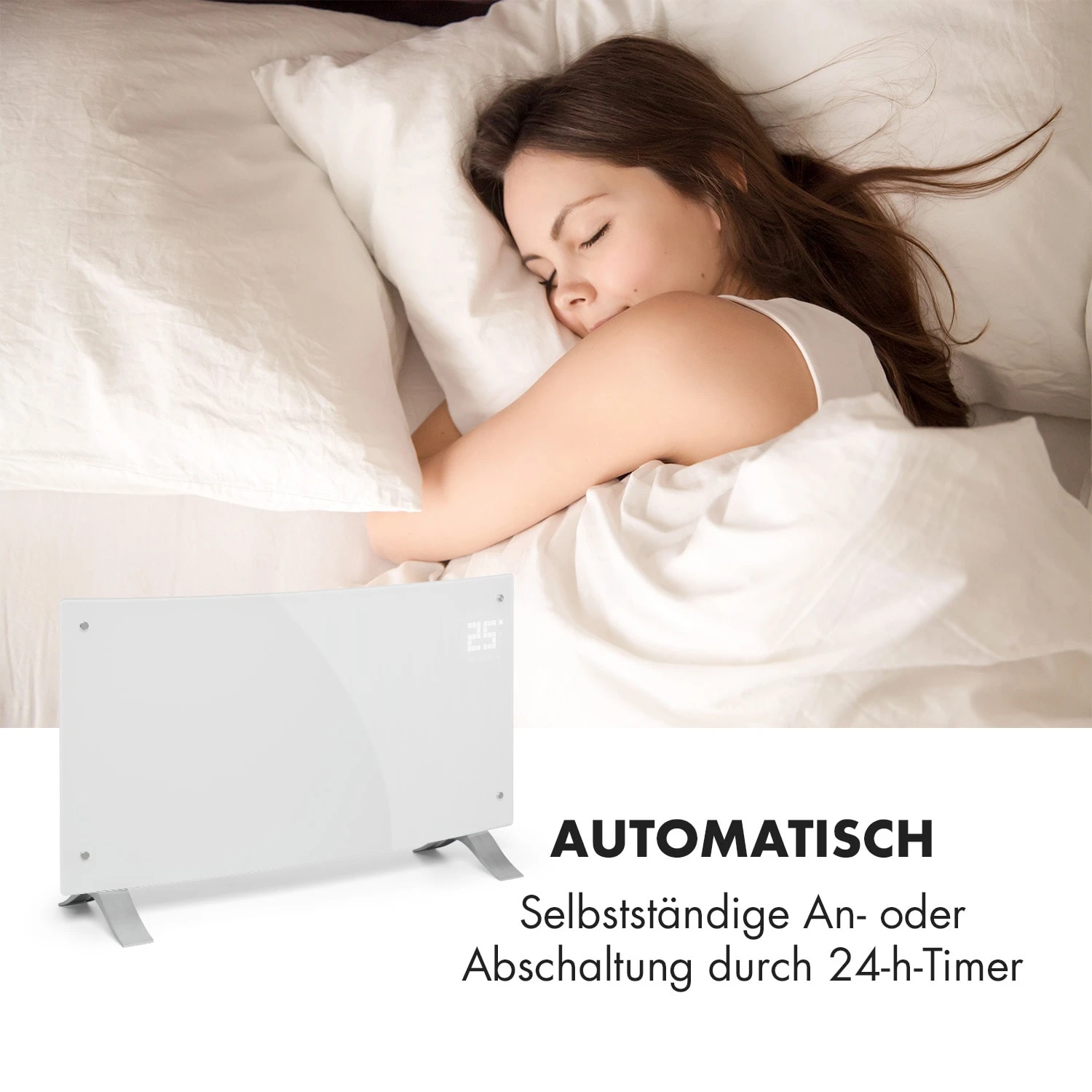 Bornholm Curved Konvektions-Heizgerät Thermostat Timer 2000W 6 Bornholm Curved Konvektions-Heizgerät Thermostat Timer 2000W – Bild 4