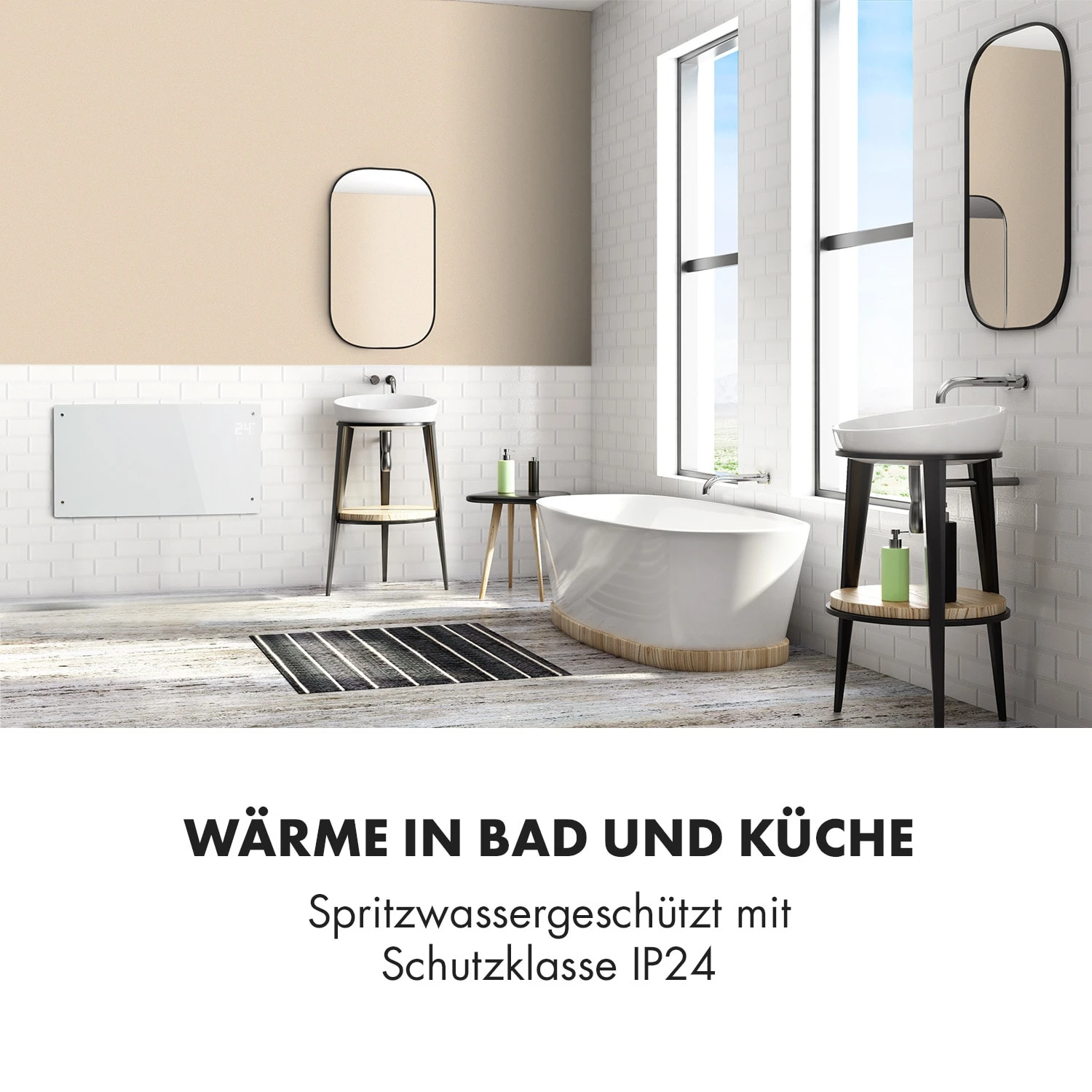 Bornholm Curved Konvektions-Heizgerät Thermostat Timer 2000W 7 Bornholm Curved Konvektions-Heizgerät Thermostat Timer 2000W – Bild 5